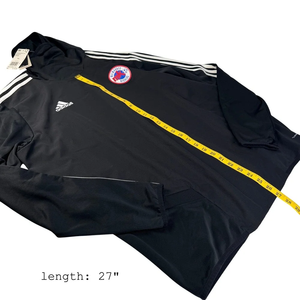 Adidas Tiro 19 Warm Top Mens XL Black Climawarm Hooded Soccer Jersey‎ DJ2593 NWT